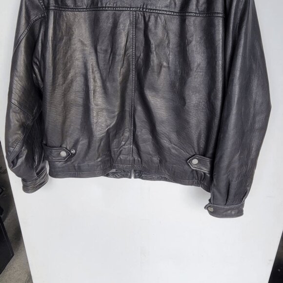 Collezione black leather jacket men's sz XL - Picture 2 of 11